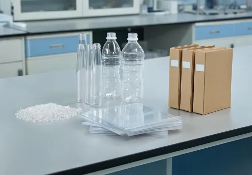 Packaging resin samples