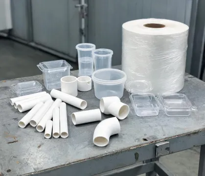 Plastic pipe and packaging components